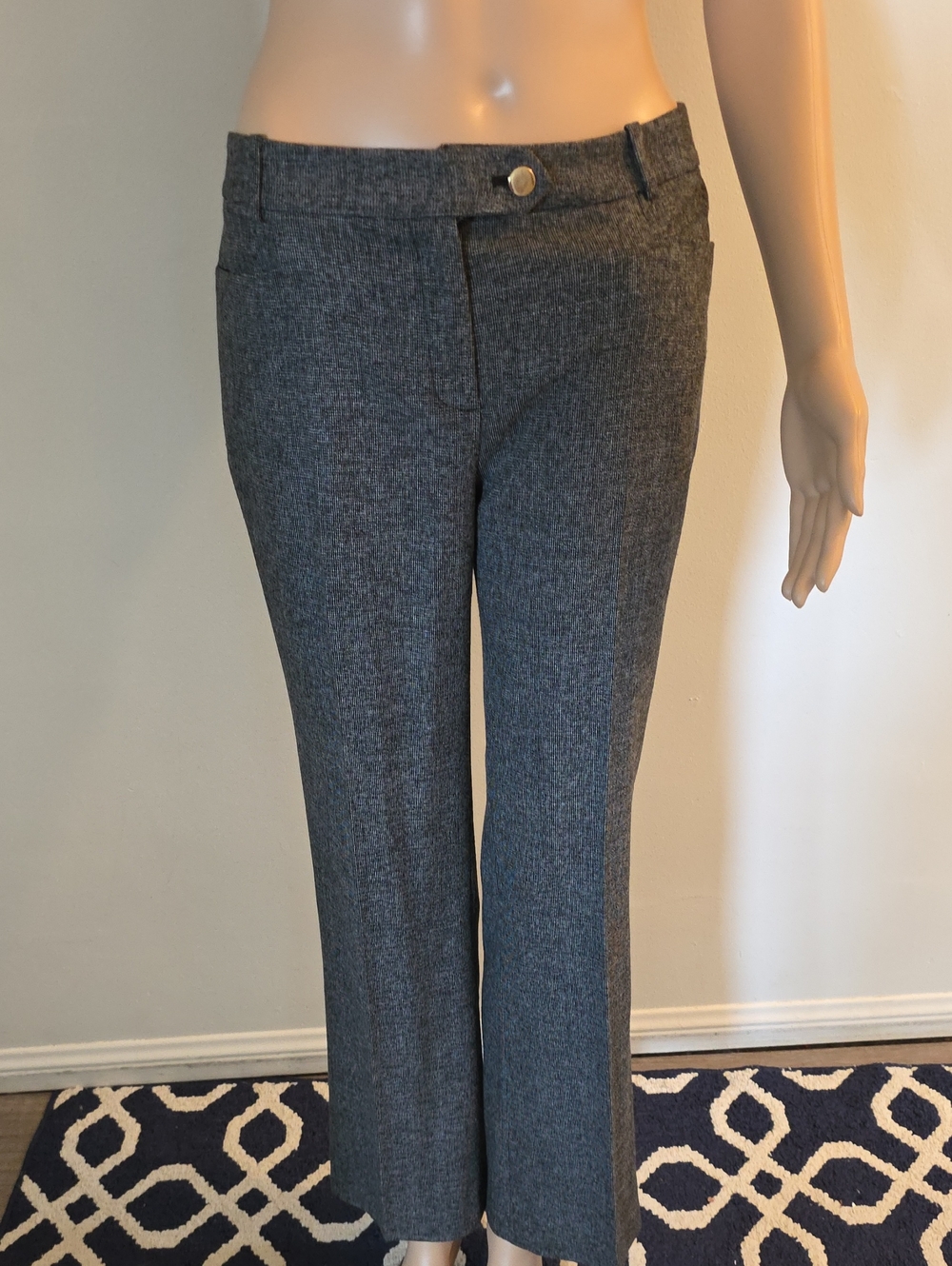 Calvin Klein Gray Boot-Cut Dress Pants